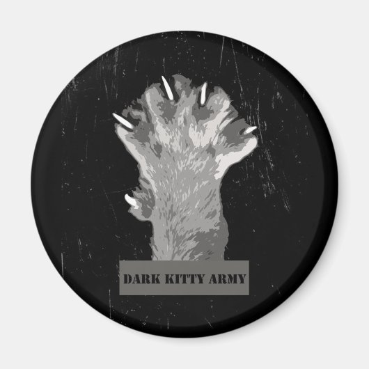 Dark Kitty Army Magnet (Devant)