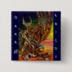DARK KNIGHT 2 VIERKANTE BUTTON 5,1 CM