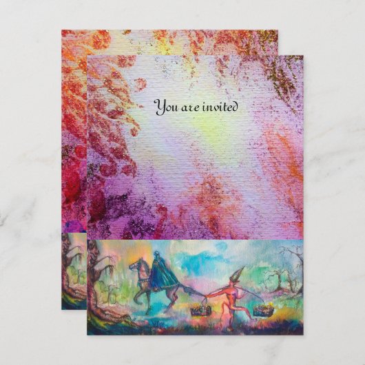 Dark Knight Devil Treasure Blue Paars Kaart (Voorkant / Achterkant)