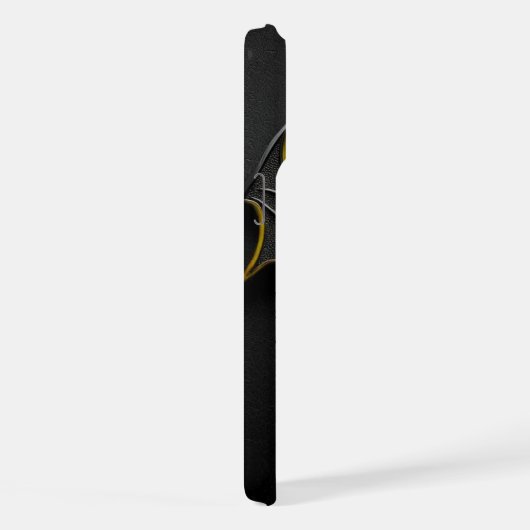 ​Dark Knight Gold Bat Symbol on Black Leather Text (Côté droit)