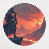 Dark Knight of Flame Labels (Design 1)