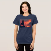 Dark Knight of Flame Tri-Blend Shirt (Voorkant volledig)