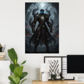 Dark Knight of the Burning Realm Art Poster (Thuiskantoor)