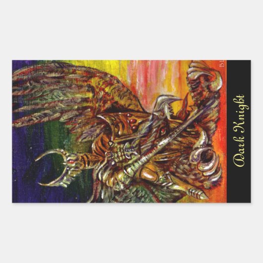 Dark Knight Rechthoekige Sticker (Voorkant)