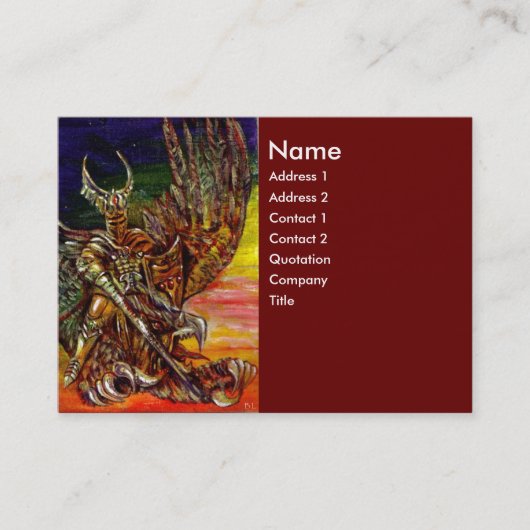 DARK KNIGHT Red Visitekaartje (Voorkant)