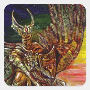 Dark Knight Vierkante Sticker