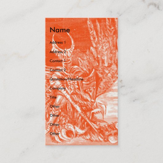 DARK KNIGHT VISITEKAARTJE (Voorkant)