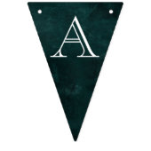 Dark  Krans Bunting Flags Emerald Vlaggetjes (Tweede vlag)