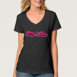 Dark Lilley's Dames shirt met roze