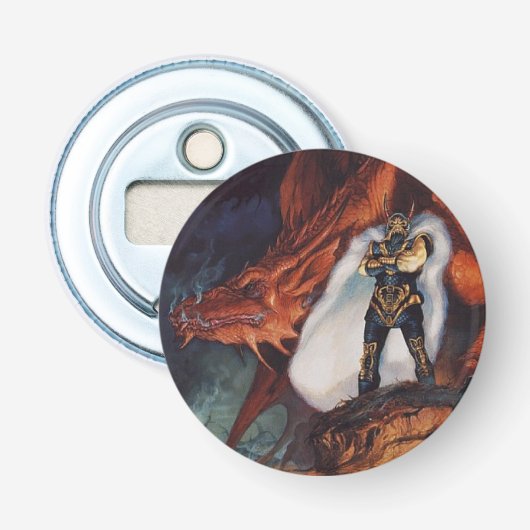 Dark Lord Dragon Bottle Open Magnet Button Flesopener (Voorkant)