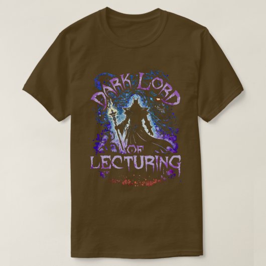 Dark Lord of Lecturing T-shirt (Design voorkant)