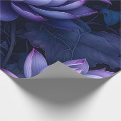 Dark Lotus Night Wrapping Paper Cadeaupapier (Hoek)
