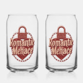 Dark Love Quote with Chains and Heart Blikvorm Glas (Voorkant)