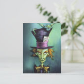 Dark Mad Hatter uit Alice in Wonderland Briefkaart (Staand voorkant)