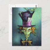 Dark Mad Hatter uit Alice in Wonderland Briefkaart (Voorkant / Achterkant)