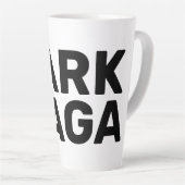 Dark Maga Grappig Halloween Trump Elon 2024 Latte Mok (Rechterhoek)