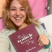 Dark Magenta Nom personnalisé Gratitude Journal