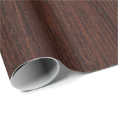 Dark marron wood smooth clear cadeaupapier (Rol Hoek)