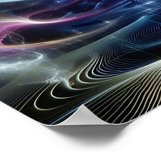 Dark Matter Glow Sci-Fi Space Poster (Hoek)