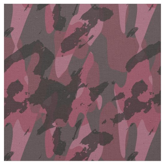 Dark Mauve Camo abstract Stof (Close Up)