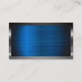 Dark Metallic Lijst | Blauw Metallic | QR-code Visitekaartje (Achterkant)