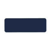 Dark Midnight Blue Address Labels (Voorkant)