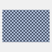 Dark Midnight Blue & Pattern Wrapping Paper Set (Voorkant 3)