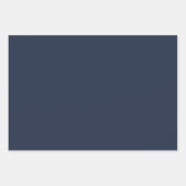 Dark Midnight Blue & Pattern Wrapping Paper Set (Voorkant)