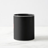 Dark Mode Matte Black Ceramic Mug Custom (Centre)