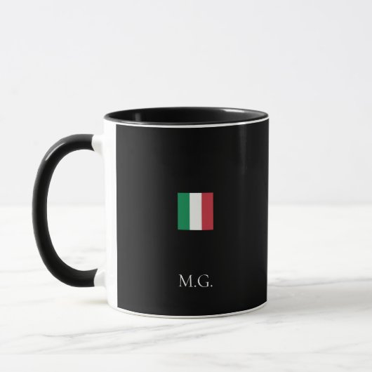 Dark Mode Matte Black Ceramic Mug Custom (Gauche)