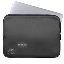 Dark Mode Owl Laptop Hoesje voor Tech-liefhebbers Laptop Sleeve