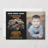 Dark Monster Camion Anniversaire des invitations p (Devant)