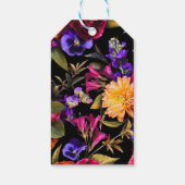 Dark Moody Autumn Floral Wedding Cadeaulabel (Achterkant)