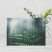Dark Moody Fern carte photo nature (Debout devant)