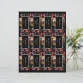 Dark Moody Floral romantique do-it-yourself Cartes (Debout devant)