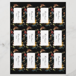 Dark Moody Floral romantique do-it-yourself Cartes
