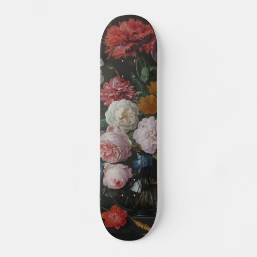 Dark Moody Floral Skateboard (Voorkant)