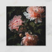 Dark Moody Florals Vrijgezellenfeest QR-code Informatiekaartje (Achterkant)