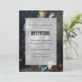 Dark Moody  Flowers Gothic Kaart (Staand voorkant)