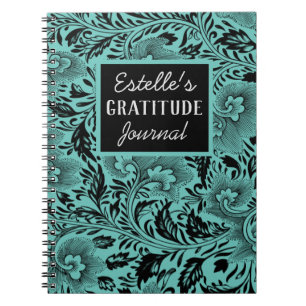 Dark Moody Foliard Journal de Gratitude