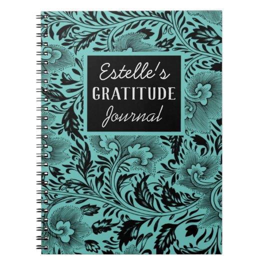 Dark Moody Foliard Journal de Gratitude (Devant)