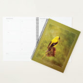 Dark Moody Goldfinch Custom Planner | Bird Art (Display)