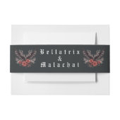 Dark Moody Gothic Uitnodigingen Wikkel (Voorkant Voorbeeld)