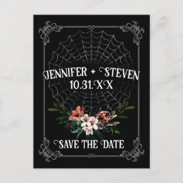 Dark Moody Gothic Wedding Save the Date Briefkaart