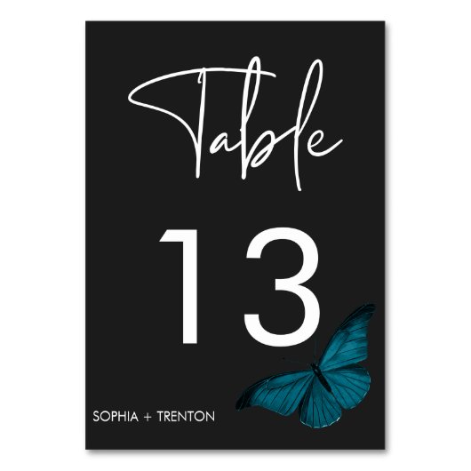 Dark Moody minimale Blauwgroen mot bruiloft Kaart (Achterkant)