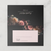 Dark Moody Realistic Flowers Wedding (Buitenkant ongevouwen)