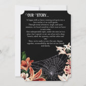 Dark Moody Verloving Aankondiging Aangepaste foto (Achterkant)