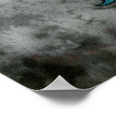 Dark Moon Mermaid Fantasy Art Poster (Hoek)