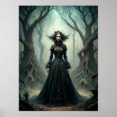 Dark Moon Witch - Forest Queen Wall Art Poster (Voorkant)