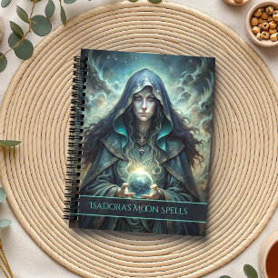 Dark Moon Witch Gepersonaliseerde Spell Notitieboek